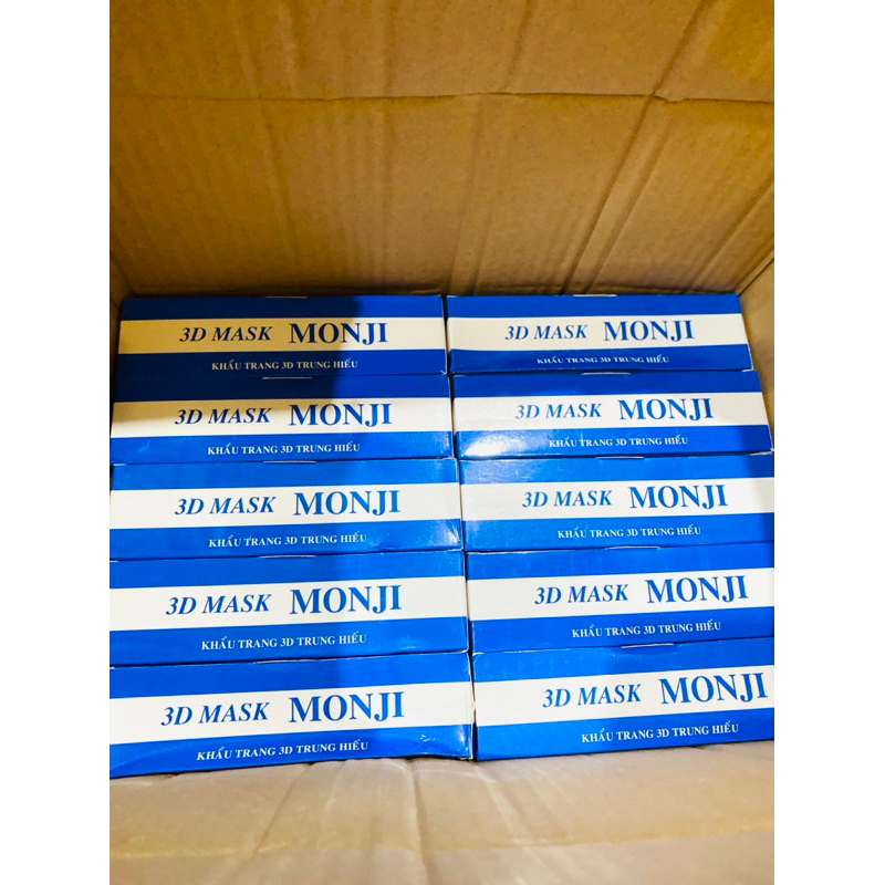 Khẩu trang 3D MASK MONJI kháng bụi kháng khuẩn ôm mặt dành cho người lớn