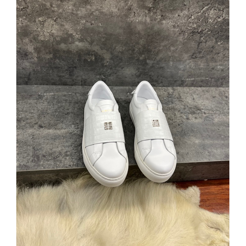 Giầy Slipon Da Trắng Sấu GVC/SS23