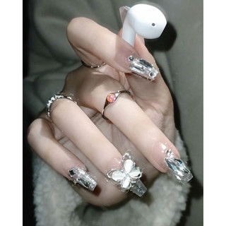Móng up nailbox thiết kế gắn ful đá gắn 🦋 đá siêu sang chảnh