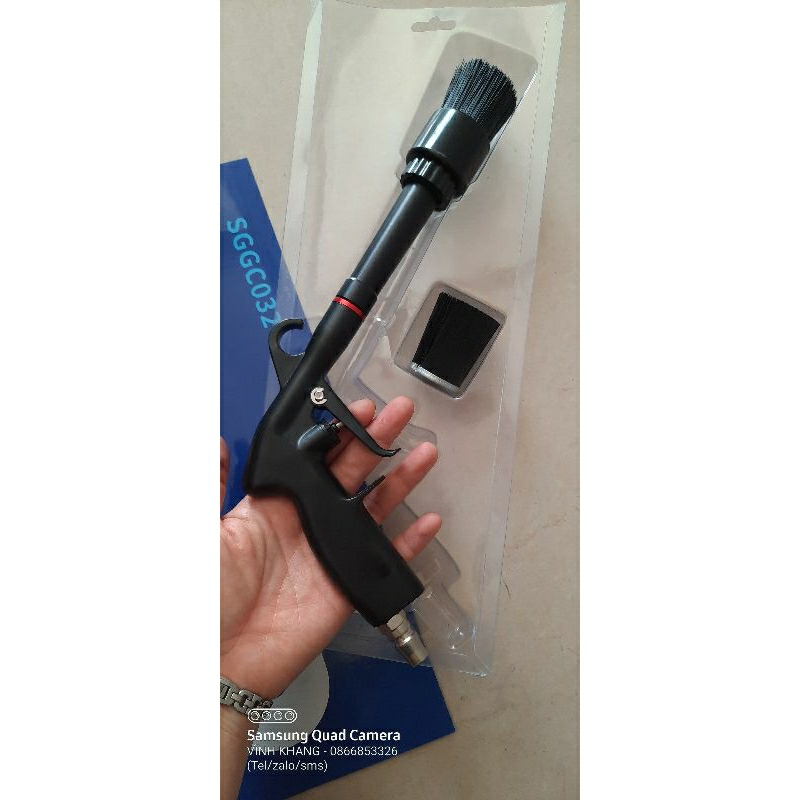 Súng dọn nội thất ô tô SGCB-032, súng dọn nội thất oto lốc xoáy ti nhựa SGCB-032