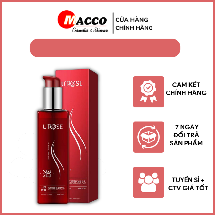Kem Dưỡng Tóc UROSE 200ml Nuôi Dưỡng Và Phục Hồi Tóc Khô, Hư Tổn, Bảo Vệ Tóc Khỏi Nhiệt Độ Cao