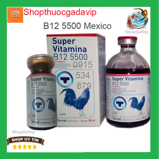 Super vitamin b12 5500 10ml, Tornel,  cho gà đá
