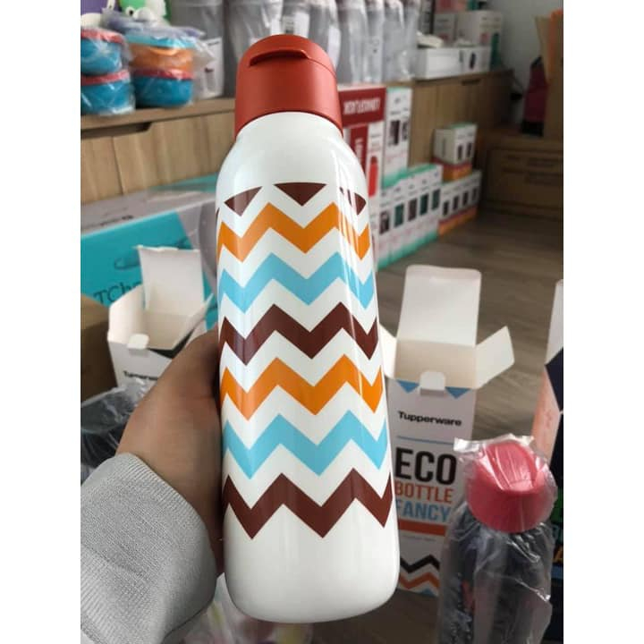 Bình nước Fancy 750ml hoa văn bắt mắt