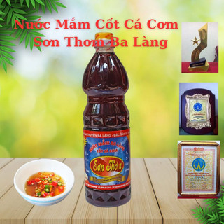 Nước mắm nước mắm cốt cá cơm 45 độ đậm SƠN THƠM ba làng thanh hóa dung tích 1000ml