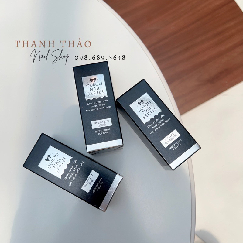 Sơn gel Base - top - cứng móng Ouboli siêu bền bóng Chính hãng