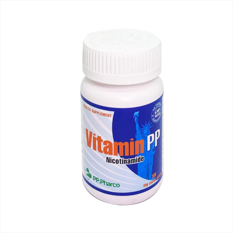 VITAMIN PP-HỖ TRỢ ĐẸP DA, GIẢM MỠ MÁU, BỔ NÃO,...