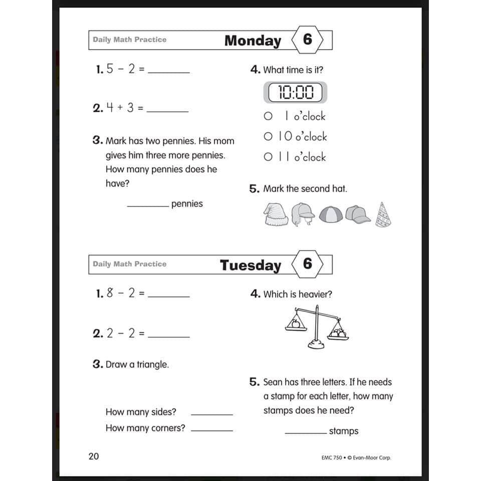 DAILY MATH PRACTICE full 6q