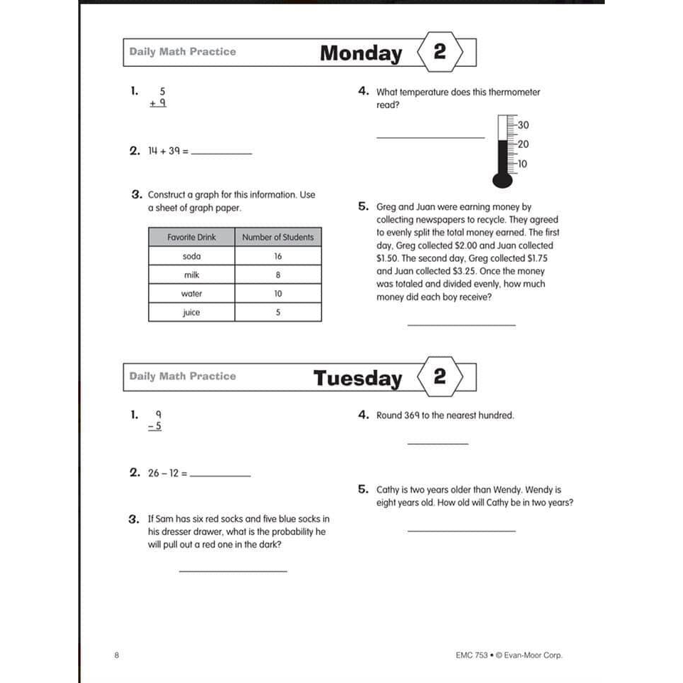 DAILY MATH PRACTICE full 6q