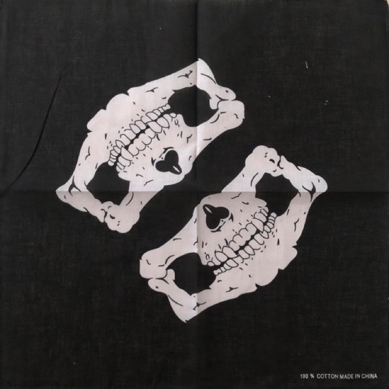 Khăn bandana đầu lâu.(size 55x55)