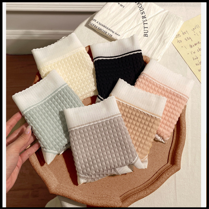 Chính Hãng Quần Lót 3D Kháng Khuẩn Lụa Băng Kiểu Dáng Nhật Bản Nâng Mông Đáy Thoáng Khí Mẫu Mới Nhất A38