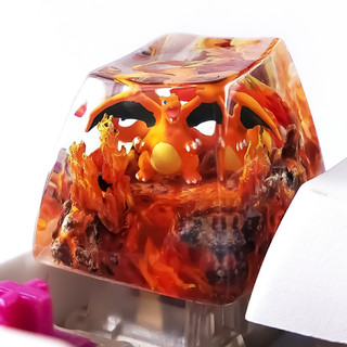 Nút bàn phím Pokemon, nút bàn phím Charizard, Bàn phím nhân vật hoạt hình -Charizard keycap, POKÉMON Artisan Keycap