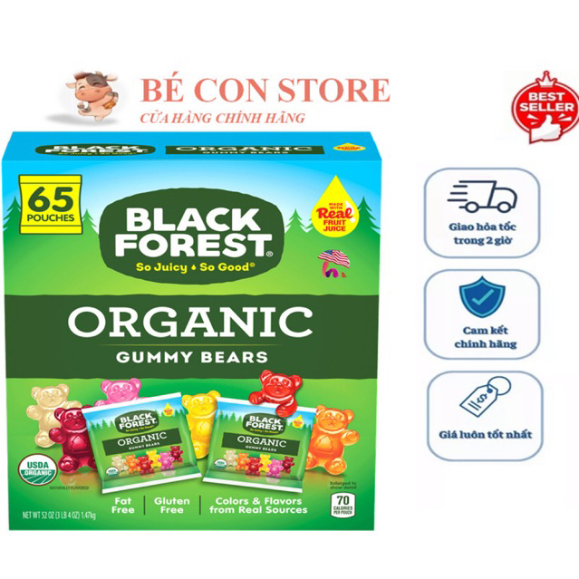 KẸO DẺO BLACK FOREST GUMMY BEAR - KẸO GẤU SIÊU ĐÁNG YÊU CHO CÁC BÉ