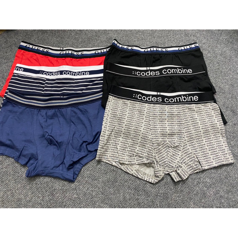 Quần boxxer Nam hàng cty xuất hàn chất cotton mix thun lạnh.