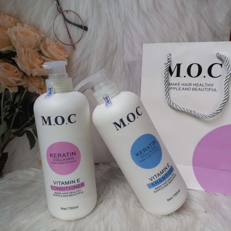 CẶP DẦU GỘI XẢ MOC 750mlx2chai