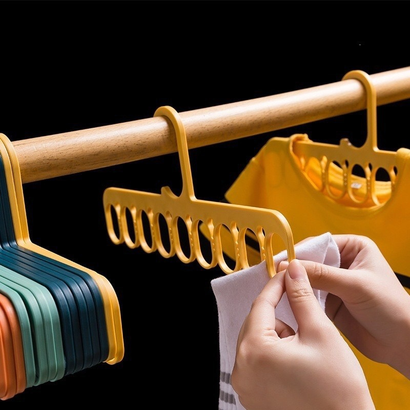 Giá Đỡ Treo Quần Áo 9 Lỗ Đa Năng Tiết Kiệm Không Gian