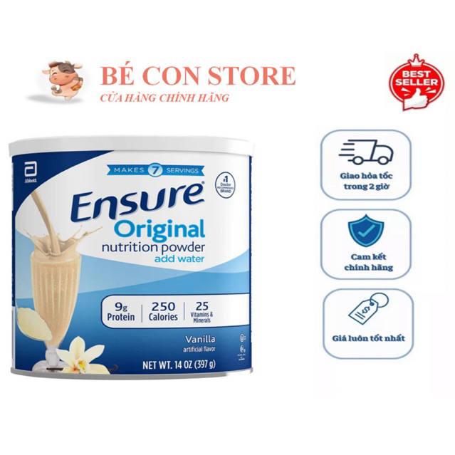Sữa bột Ensure ® Powder 397g - Abbott Hoa Kỳ