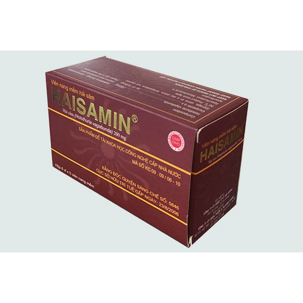 Viên uống tăng cường sinh lực từ Hải sâm Haisamin hộp 30 viên chính hãng