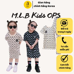 Váy cộc tay M.L.B mẹ và bé made in Korea cho bé gai’ từ 10kg-7kg