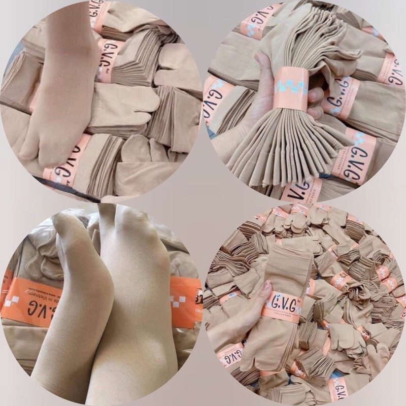 Set 10 Tất Nữ xỏ ngón chống nắng GVG, Tất Cổ Cao Da Chân Vải cotton dày dặn, mềm mịn cực êm chân