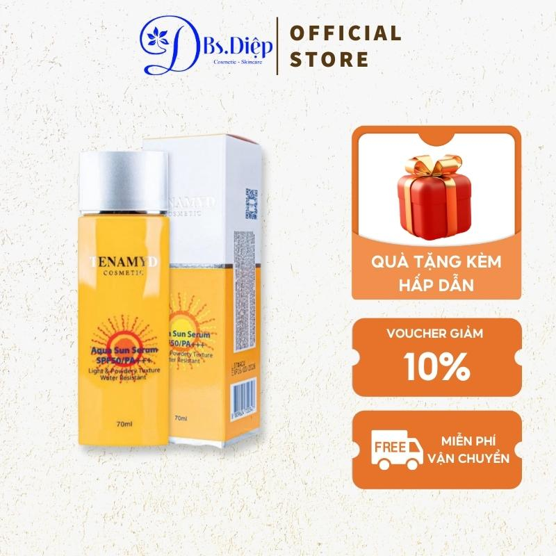 Tinh Chất Chống Nắng Tenamyd Dạng Nước SPF50/PA+++ 70ml Aqua Sun Serum SPF50/PA+++