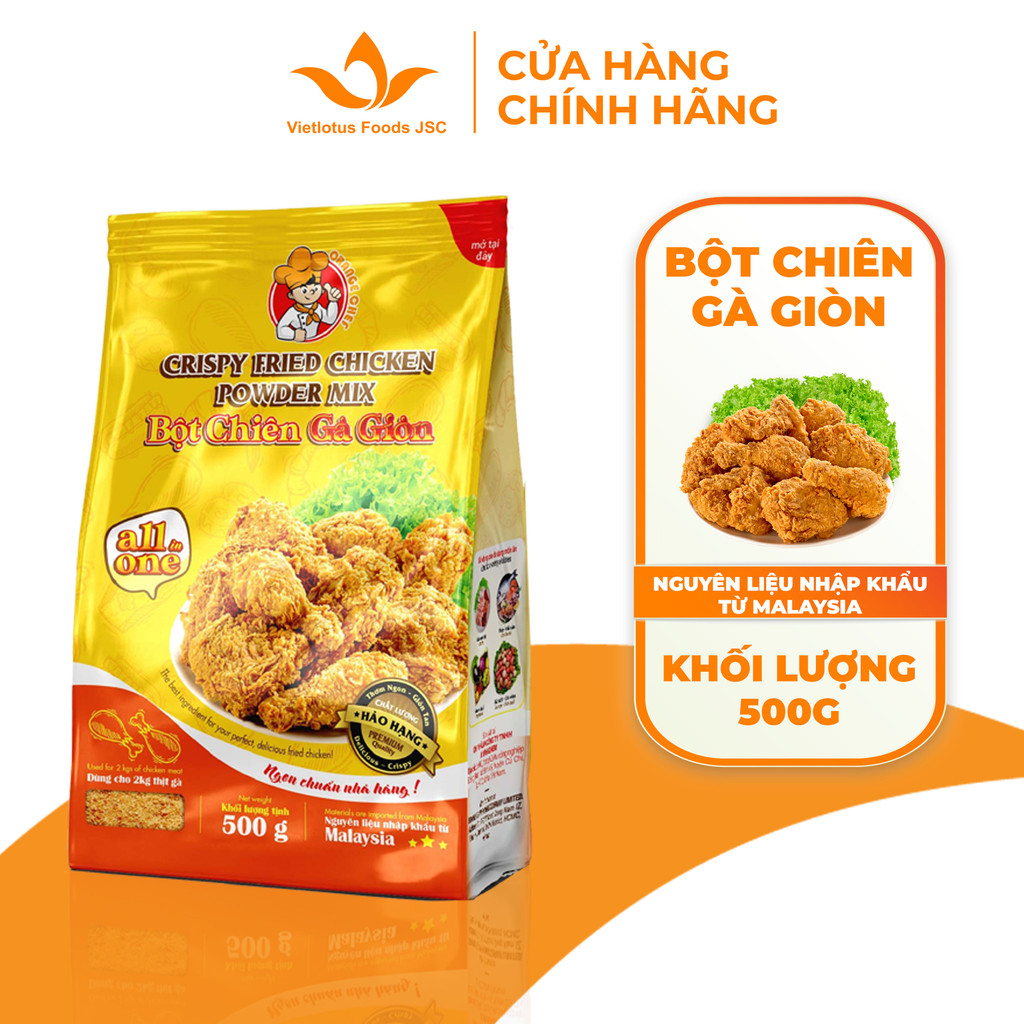 Bột chiên gà giòn KFC All in One | Túi 500G - Nguyên liệu thượng hạng nhập khẩu từ Malaysia