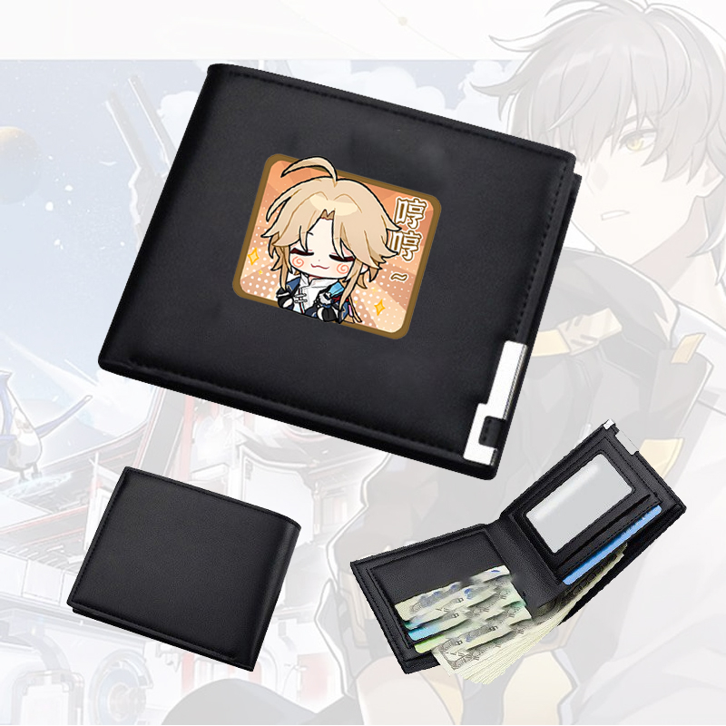 Ví da cầm tay nam nữ in hình HONKAI IMPACT STAR RAIL ver VUÔNG game tiện lợi anime chibi