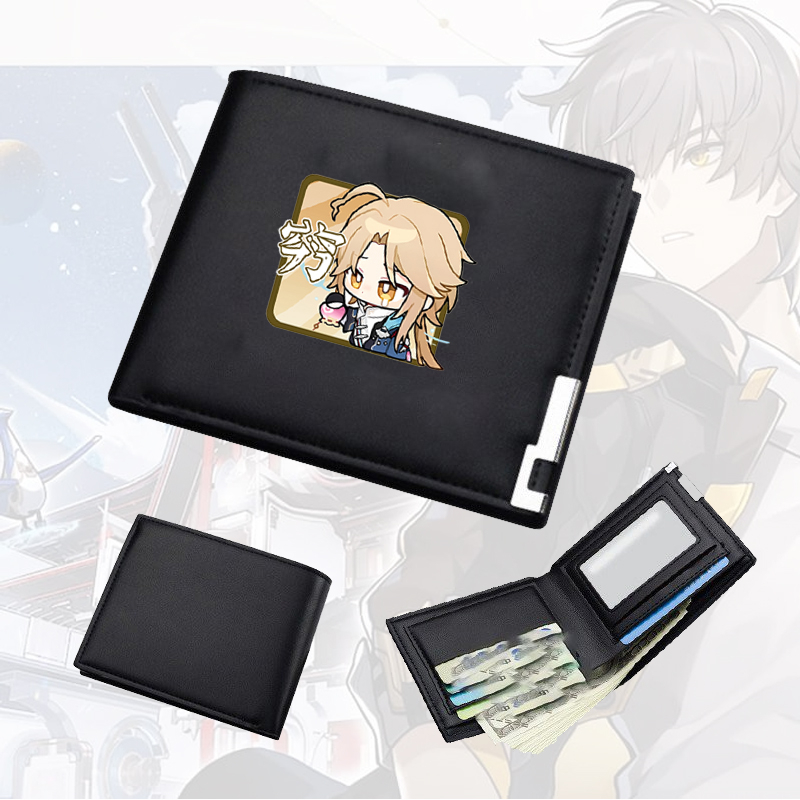 Ví da cầm tay nam nữ in hình HONKAI IMPACT STAR RAIL ver VUÔNG game tiện lợi anime chibi