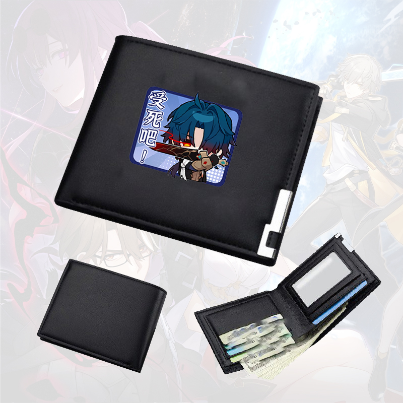 Ví da cầm tay nam nữ in hình HONKAI IMPACT STAR RAIL ver VUÔNG game tiện lợi anime chibi