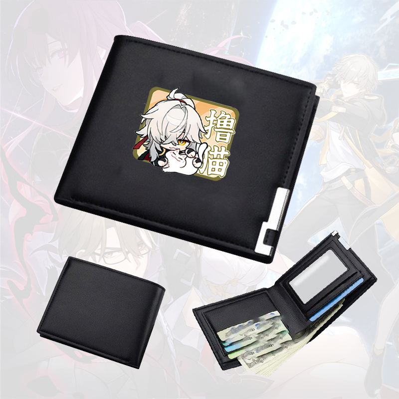 Ví da cầm tay nam nữ in hình HONKAI IMPACT STAR RAIL ver VUÔNG game tiện lợi anime chibi