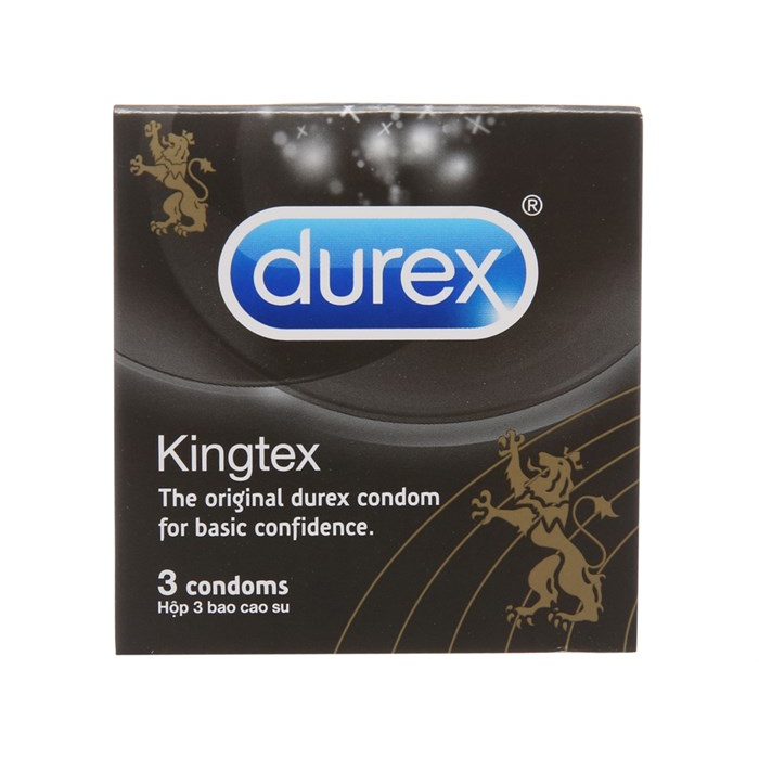 Bao cao su Durex Kingtex 12 Bao size 49mm, ôm sát va chạm chân thật -