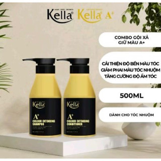 Combo gội xả kella giữ màu premium a+ 500ml