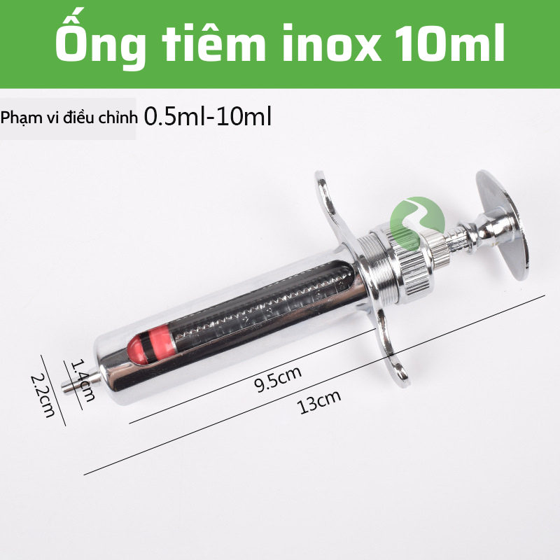 Xilanh thú y inox 10,20,50ML Dương Ninh inox 304 tiêu chuẩn quốc tế XL88