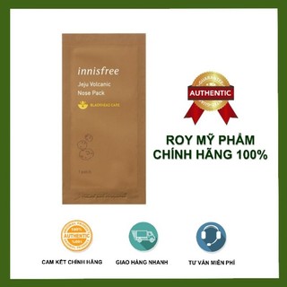 Mặt nạ lột mụn đầu đen innsifree Jeju Volcanic Nose Pack 1 Miếng