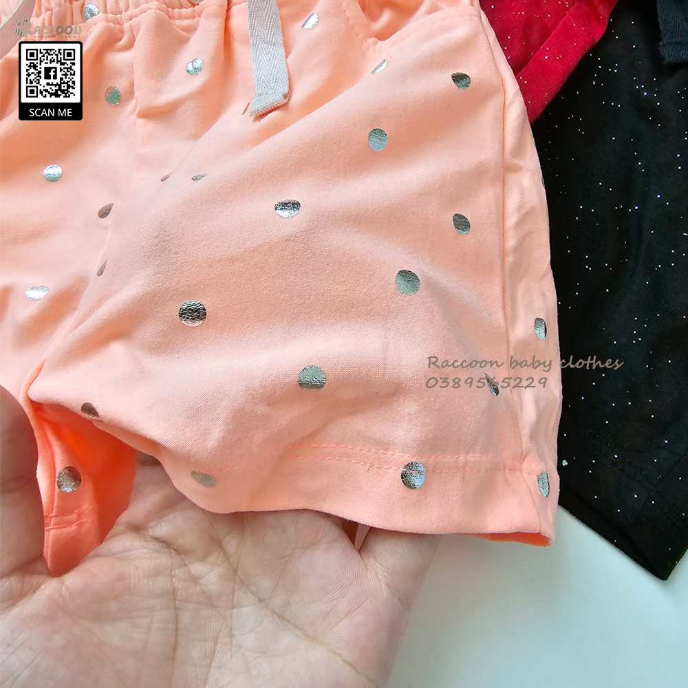 Quần đùi bé gái cạp chun chất Cotton xuất dư Old Navy