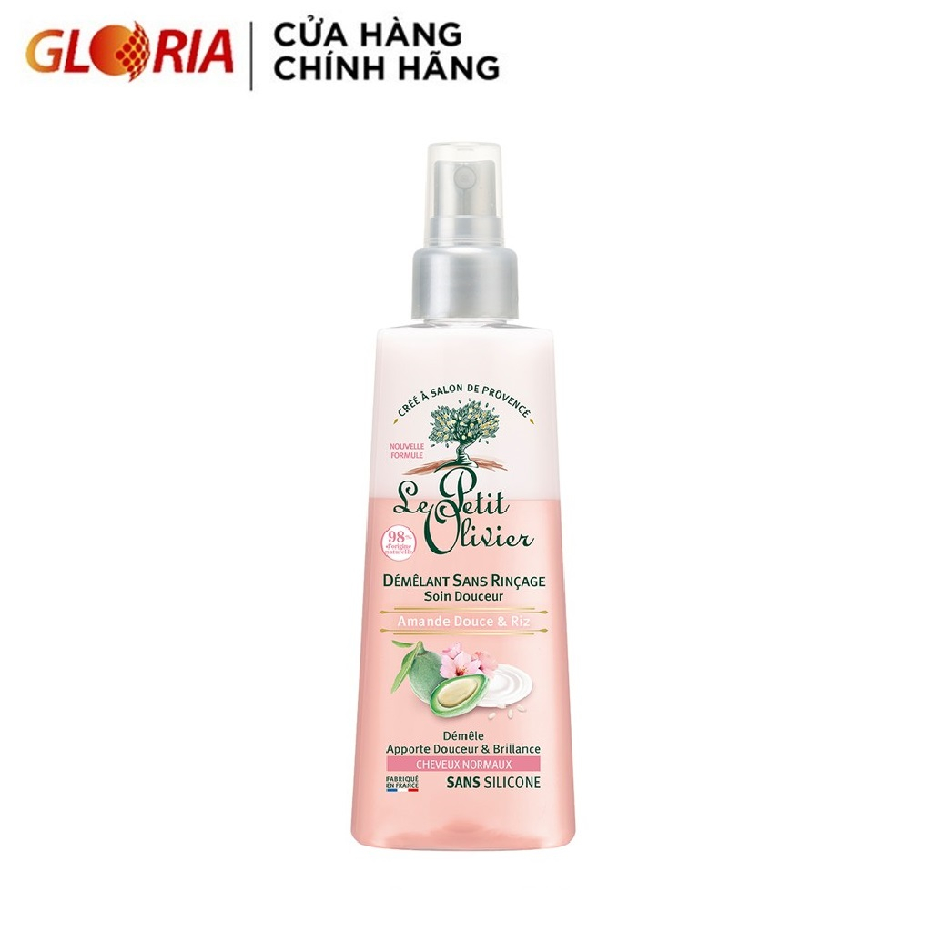 Xịt Dưỡng Tóc Chiết Xuất Sữa Hạnh Nhân và Sữa Gạo Le Petit Olivier 150ml