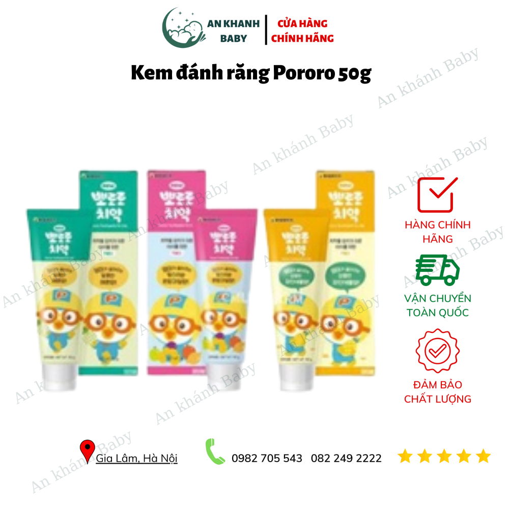 Kem đánh răng Pororo Hàn Quốc cho bé