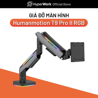 Giá Đỡ Màn Hình Human Motion T9 Pro II RGB - Công Nghệ Trợ Lực Piston HumanForce 3.0