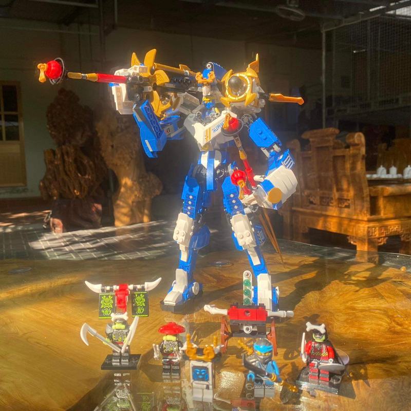 Mô hình lắp ráp Ninjago Evo 7105 67002 71785 Jay Titan Mech - Đồ chơi xếp hình Robot titan của Jay