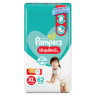 Thanh lý tã/bỉm quần pamper m74/l68/xl62/xxl56