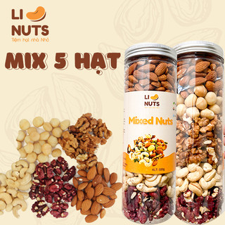 Hạt dinh dưỡng mix 5 hạt, granola, hạt ngũ cốc dinh dưỡng cho bà bầu, ăn kiêng, giảm cân hũ 500gr. Granola 4 Hạt 5 Hạt