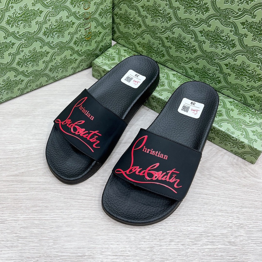 Dép Quai Ngang In Chữ Nổi Siêu Chất Có Hộp Quà Dép Lê Nam lAu...bU..TiOn... Hottrend 2023