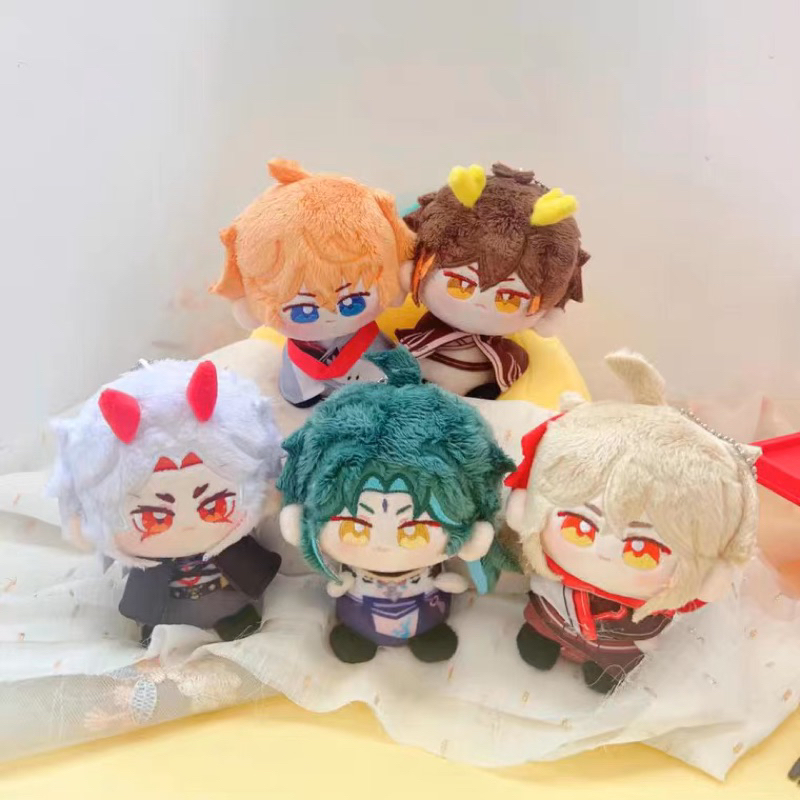 Doll gấu bông Plushie kiêm móc khoá 10cm Xiao/Zhongli/Chidle… game Genshin Impact