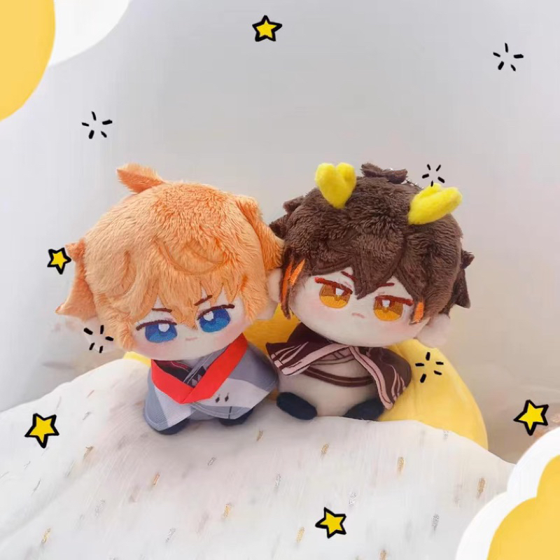 Doll gấu bông Plushie kiêm móc khoá 10cm Xiao/Zhongli/Chidle… game Genshin Impact