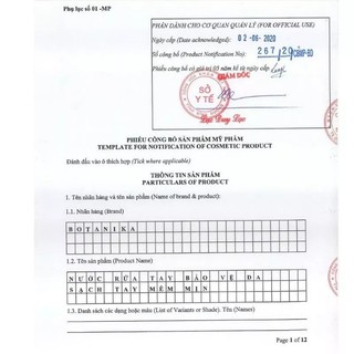 Nước rửa tay Botanika