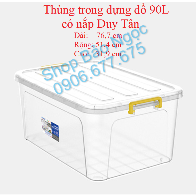 Thùng nhựa trong đựng đồ Duy Tân 10/15/30/45/55/90L | BigBuy360 - bigbuy360.vn