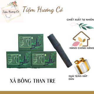 Xà bông Sinh Dược Than Tre mùi bạc hà (Bánh 100gr)