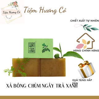 Xà bông Sinh Dược Chùm ngây Trà xanh (Bánh 100gr),chiết xuất tự nhiên, lành tính.