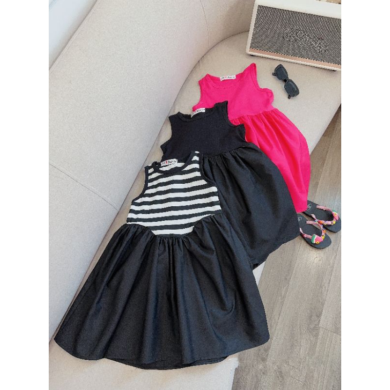 Váy  phối thán xinh xắn bé gái