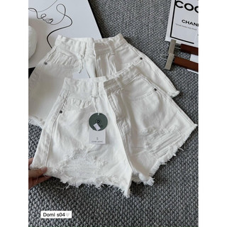 quần jeans short cạp siêu cao