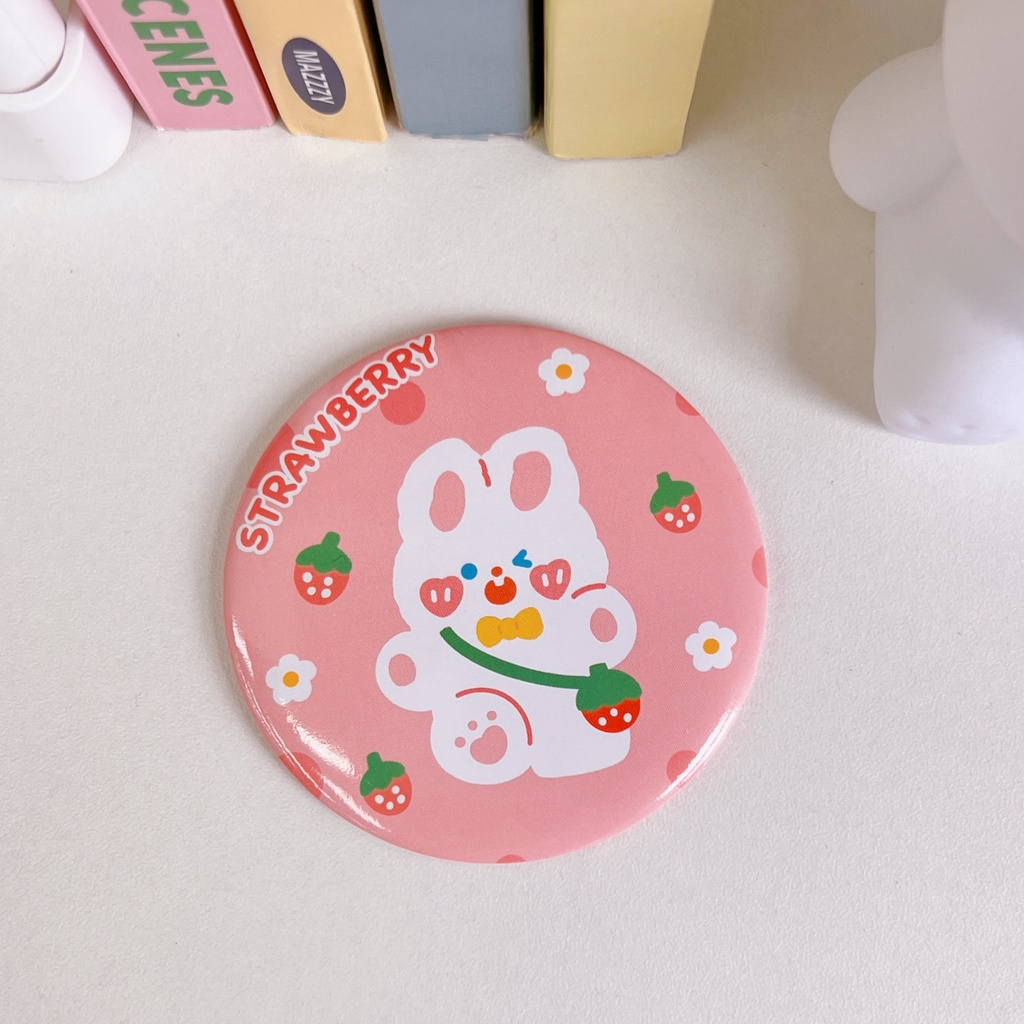 Gương Tròn Trang Điểm Mini Bỏ Túi Siêu Dễ Thương Tiện Lợi.